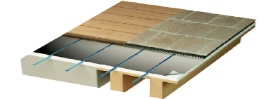 Chape sèche pour plancher chauffant Caleosol