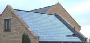 Toiture complète en ardoise solaire